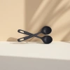 Black stainless steel soup spoon, long-handled household kitchen soup spoon, large spoon Application Scenario